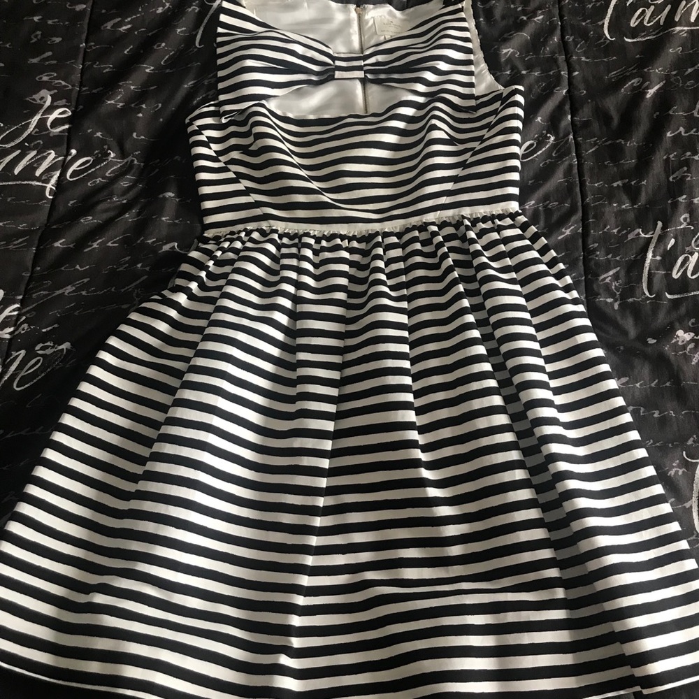Kate Spade Striped Bow Vivian Dress - Picture 4 of 7